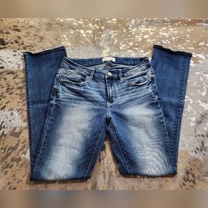 BKE Payton Women's Faded Blue Straight Leg Jeans